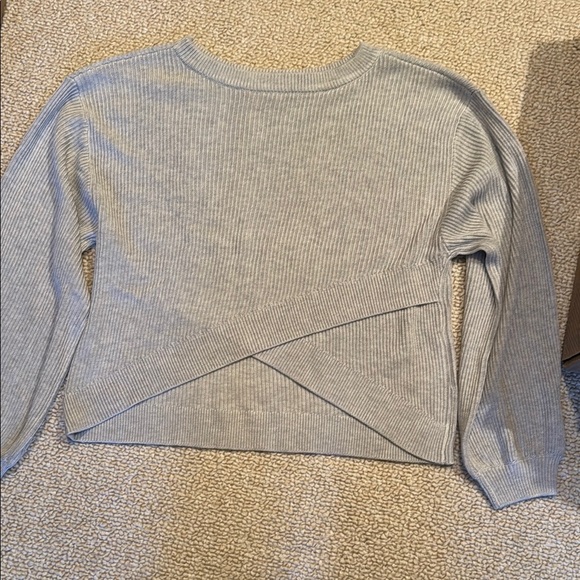 Gray Ribbed Sweater - Picture 2 of 2